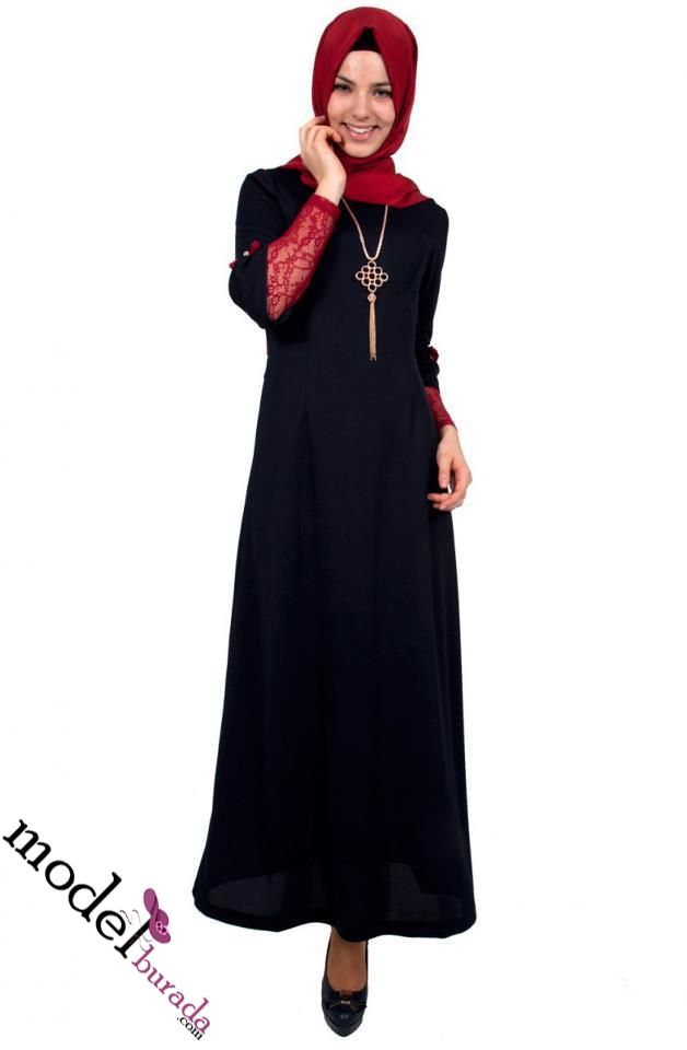 Tesettür Elbise Modelleri (61)