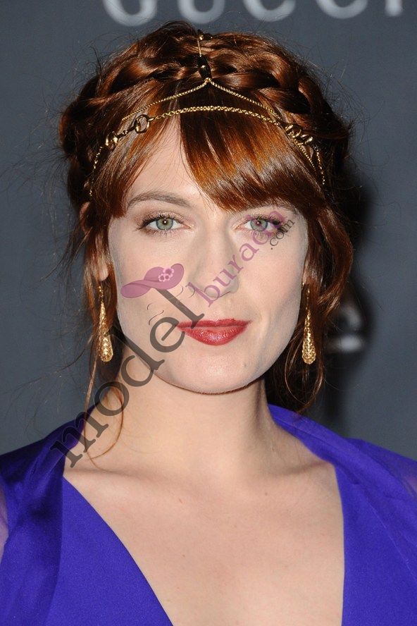 Aksesuarlı Saç Modelleri (24)